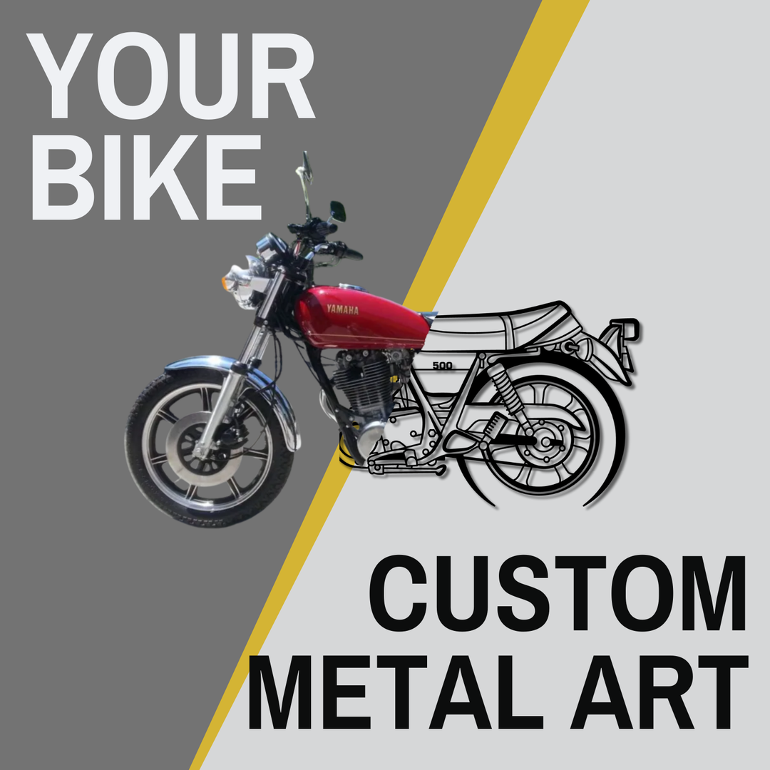 Custom Design - Your Custom Bike Silhouette Metal Wall Art