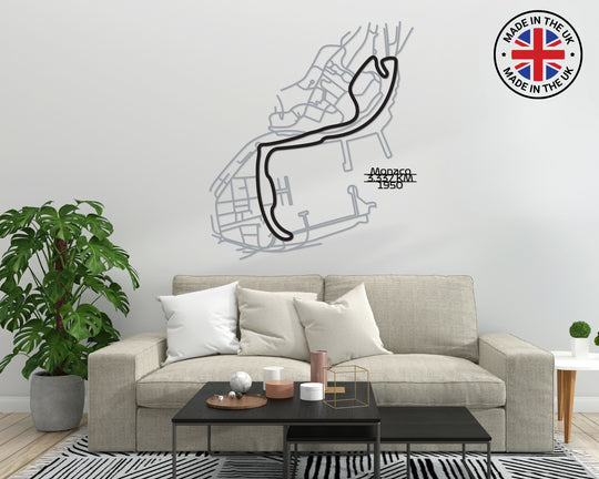 Circuit de Monaco Metal Wall Art