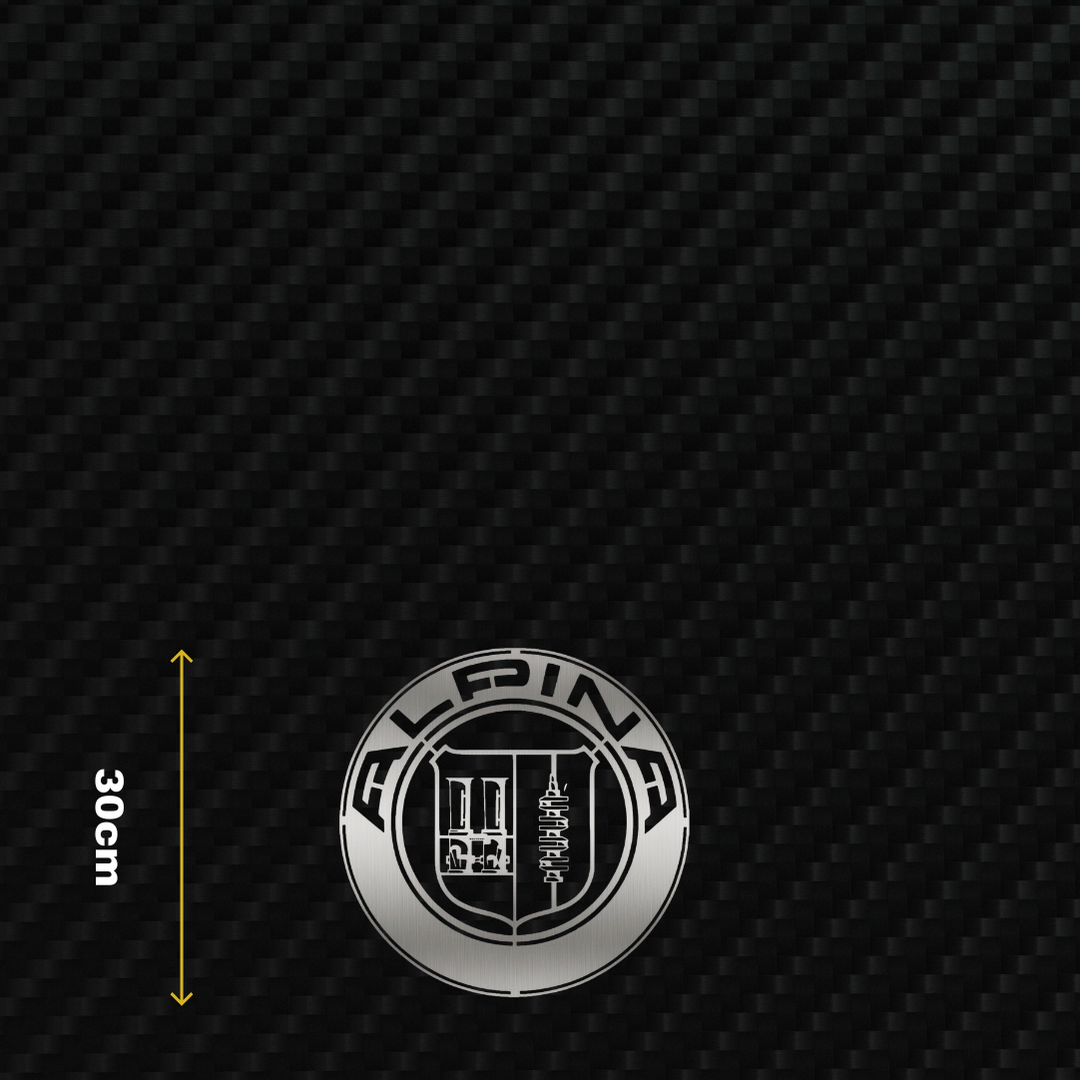 ALPINA Metal Stainless Steel Sign Wall Art