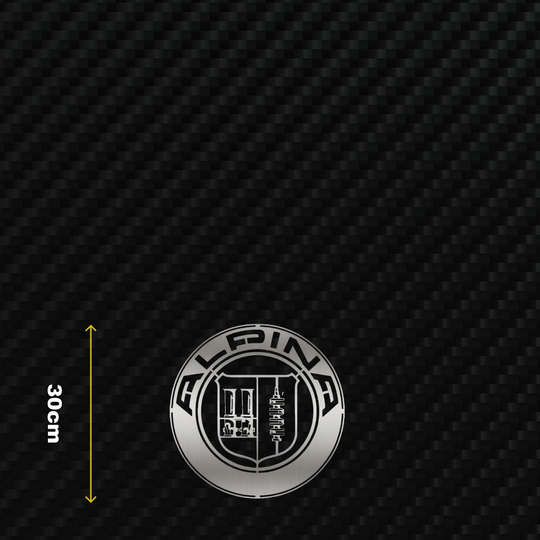 ALPINA Metal Stainless Steel Sign Wall Art