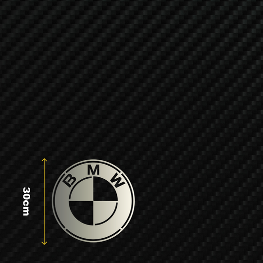 BMW Metal Stainless Steel Sign Wall Art