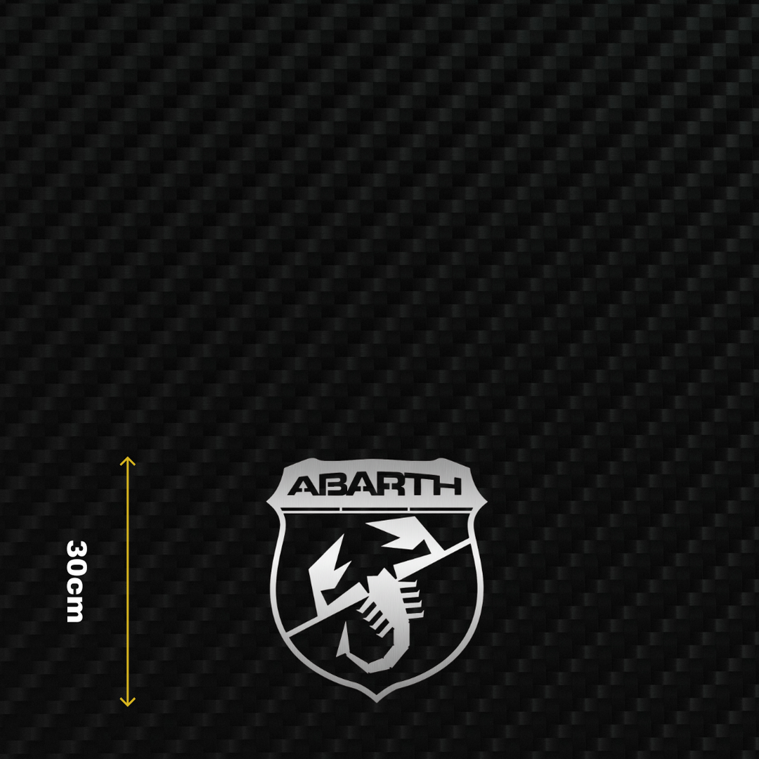 ABARTH Metal Stainless Steel Sign Wall Art