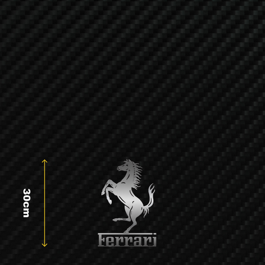 FERRARI Metal Stainless Steel Sign Wall Art