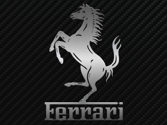 FERRARI Metal Stainless Steel Sign Wall Art