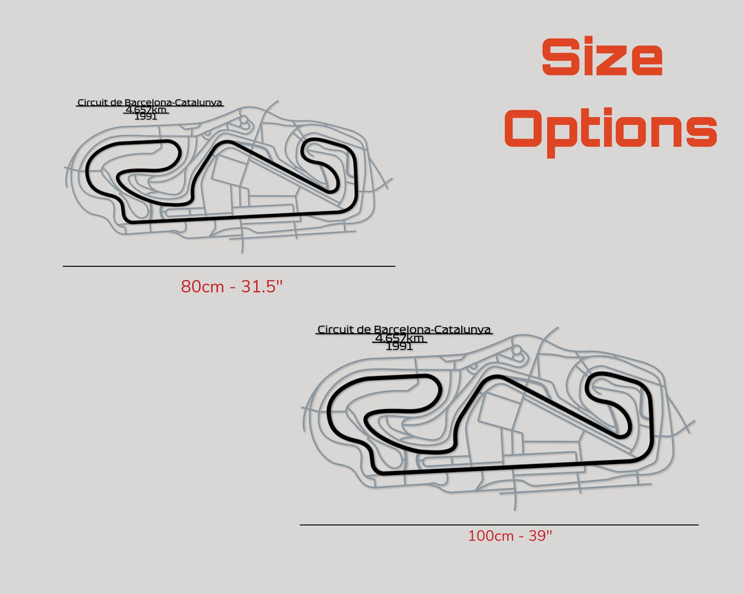 Spain,Circuit de Barcelona-Catalunya Detailed multilayered Metal Wall Art