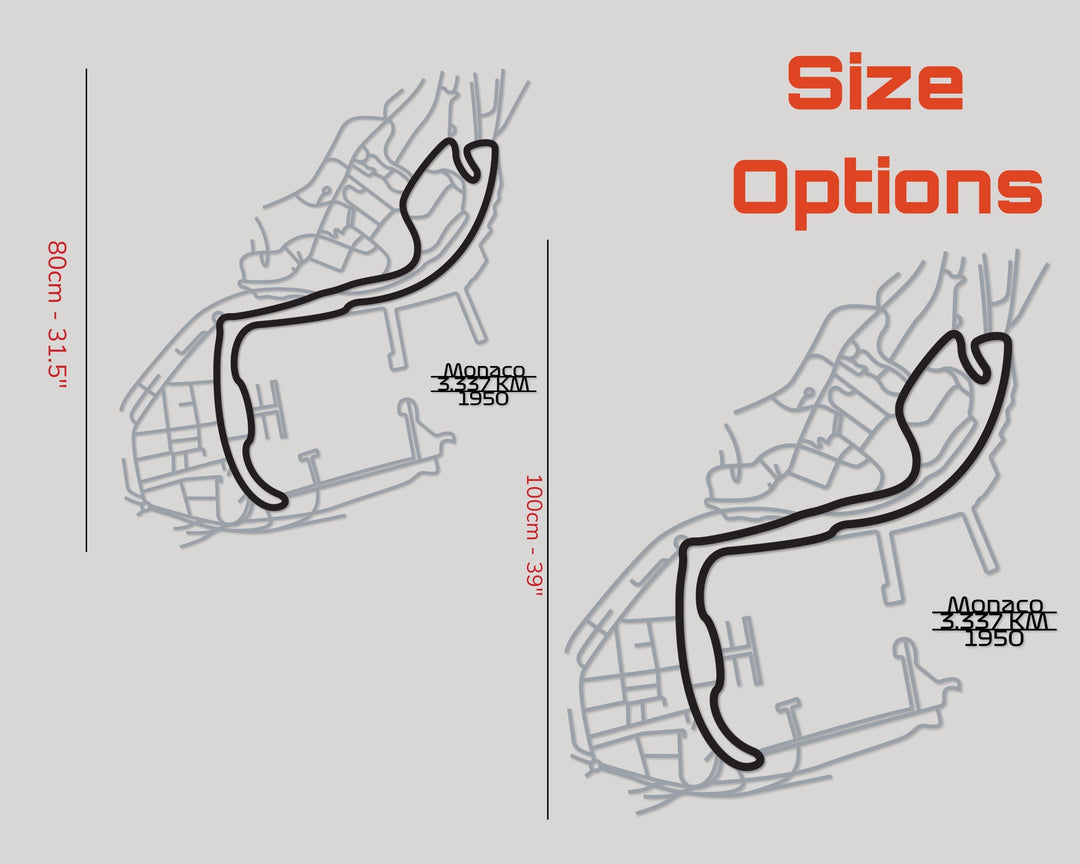 Circuit de Monaco Metal Wall Art