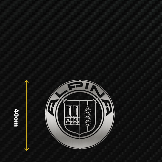 ALPINA Metal Stainless Steel Sign Wall Art