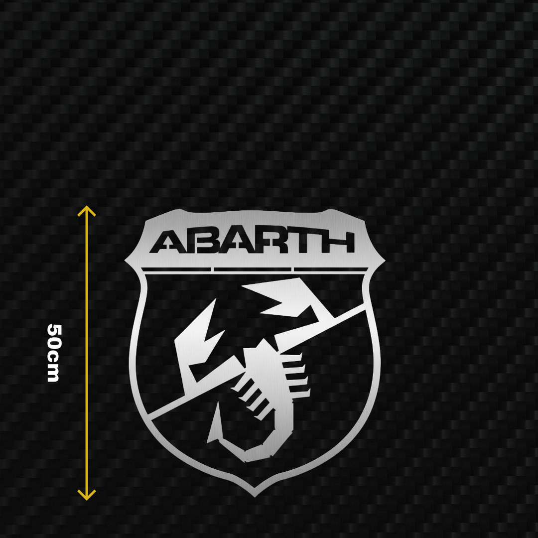 ABARTH Metal Stainless Steel Sign Wall Art