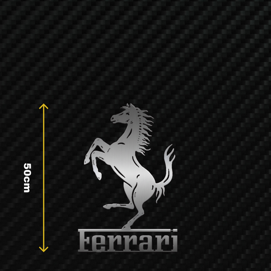 FERRARI Metal Stainless Steel Sign Wall Art