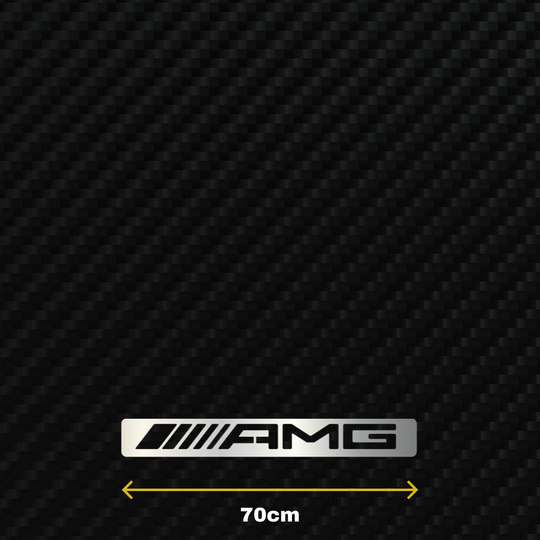 AMG Metal Stainless Steel Sign Wall Art