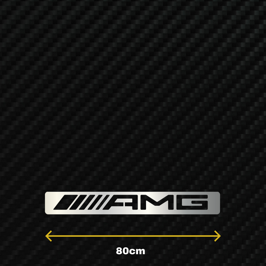 AMG Metal Stainless Steel Sign Wall Art