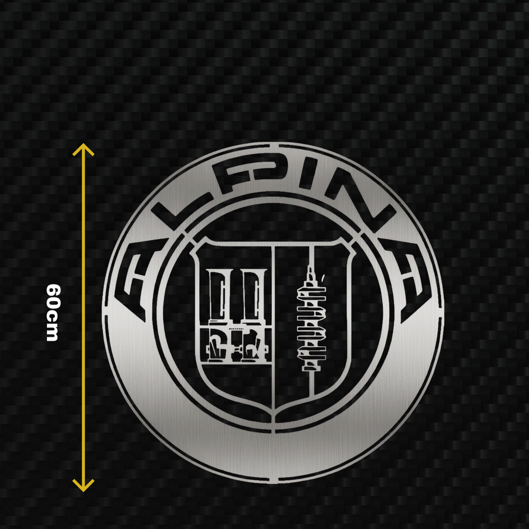 ALPINA Metal Stainless Steel Sign Wall Art