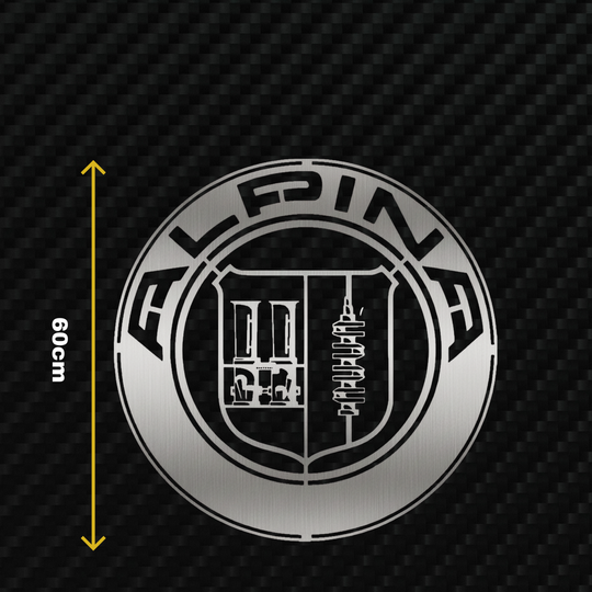 ALPINA Metal Stainless Steel Sign Wall Art