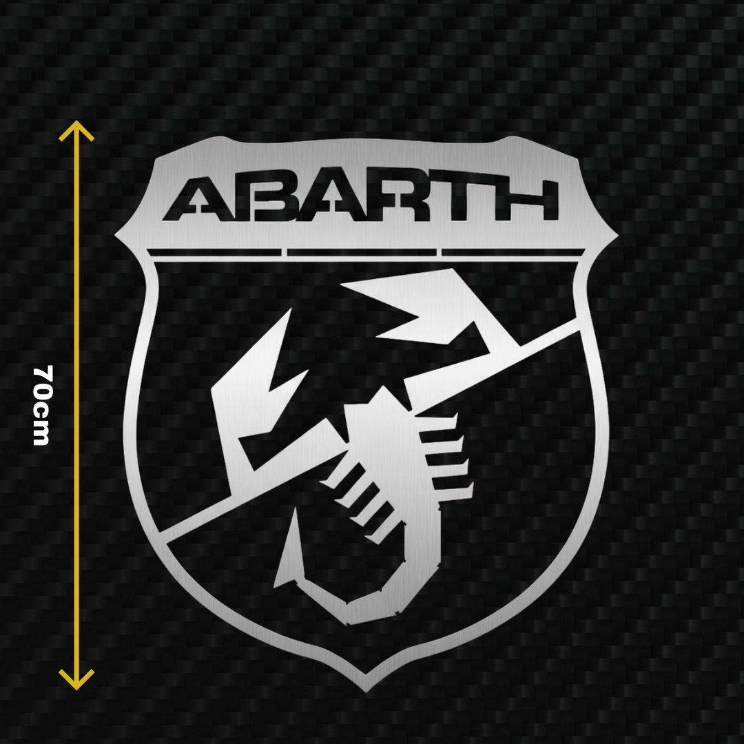 ABARTH Metal Stainless Steel Sign Wall Art