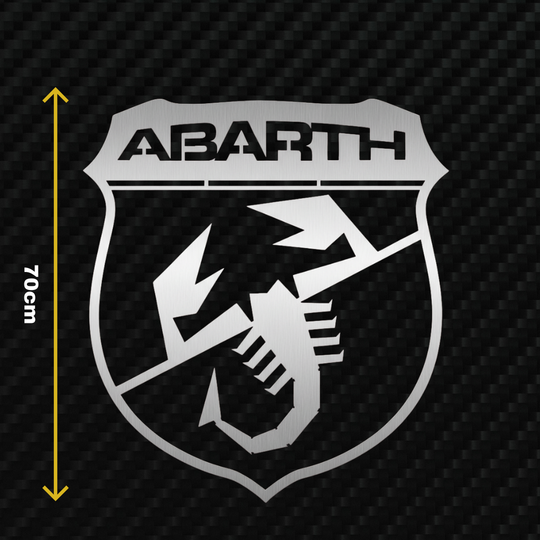 ABARTH Metal Stainless Steel Sign Wall Art
