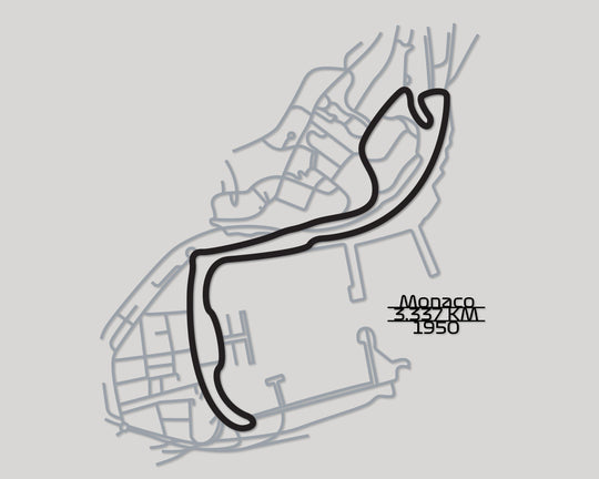 Circuit de Monaco Metal Wall Art