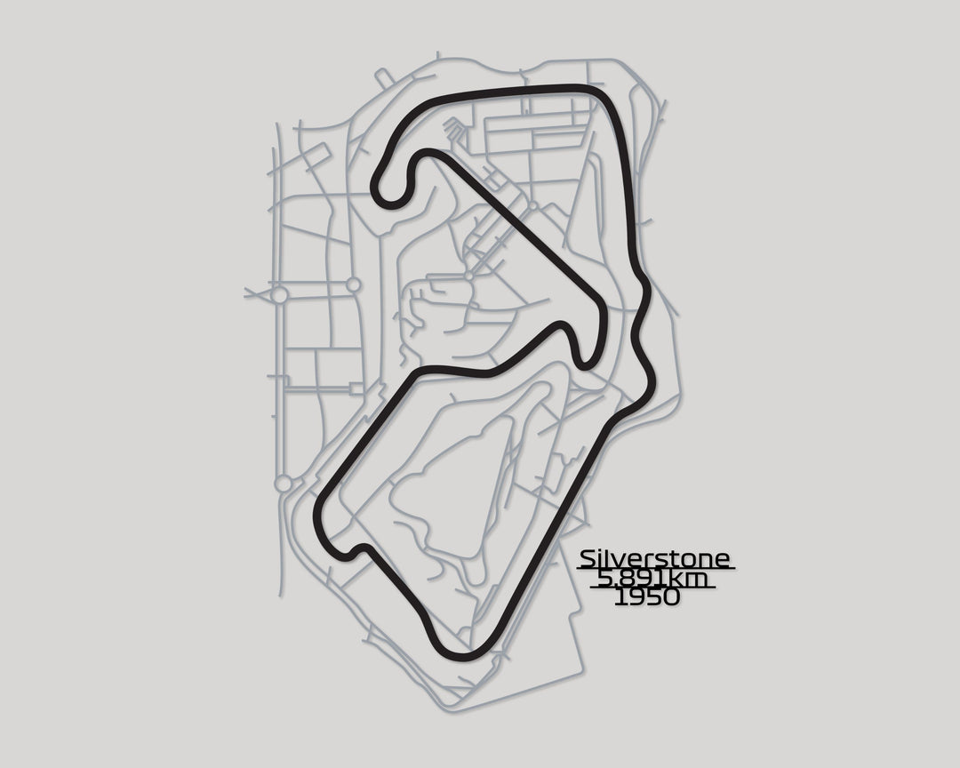 Silverstone Circuit Metal Wall Art