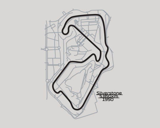 Silverstone Circuit Metal Wall Art