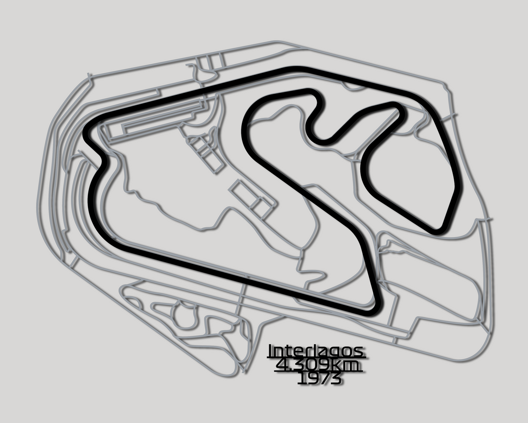 Interlagos Circuit Metal Wall Art