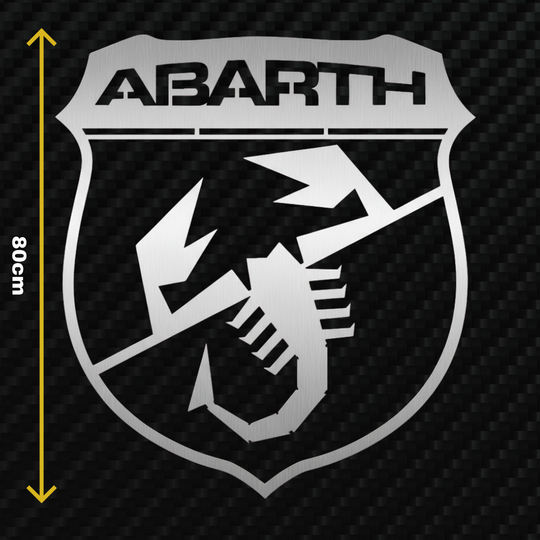 ABARTH Metal Stainless Steel Sign Wall Art