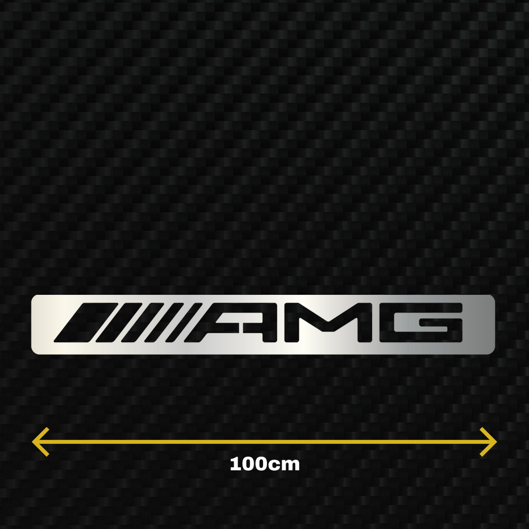 AMG Metal Stainless Steel Sign Wall Art