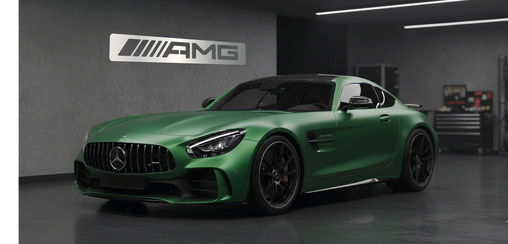 AMG Metal Stainless Steel Sign Wall Art