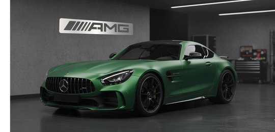 AMG Metal Stainless Steel Sign Wall Art