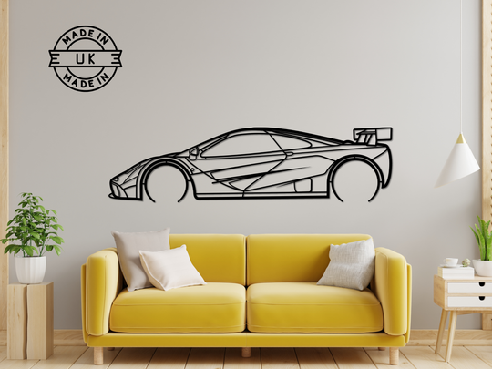 F1 LM, Silhouette Metal Wall Art