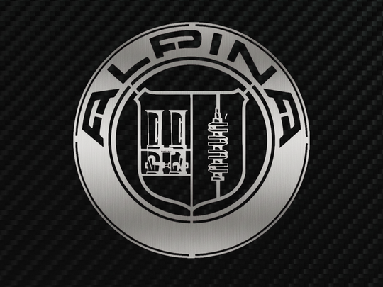 ALPINA Metal Stainless Steel Sign Wall Art