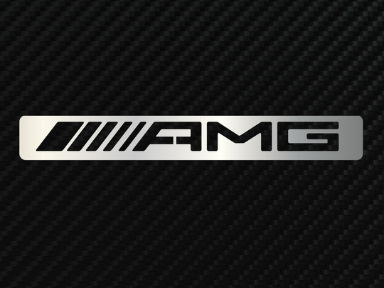 AMG Metal Stainless Steel Sign Wall Art