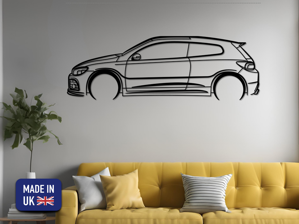 Scirocco 2018, Detailed Silhouette Metal Wall Art