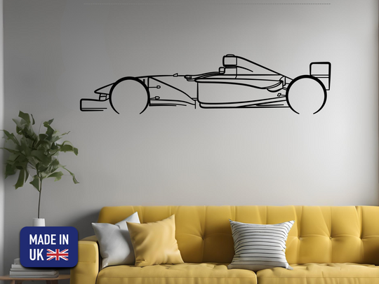 MP4/13, Detailed F1 Silhouette Metal Wall Art