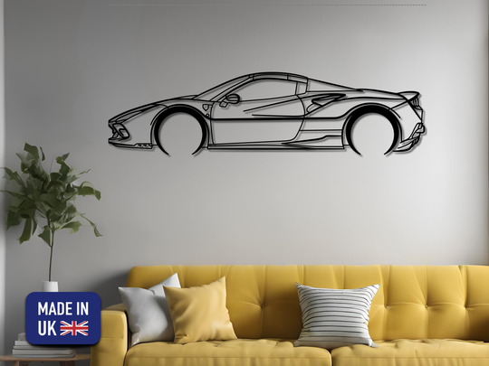 F8 Spider, Detailed Silhouette Metal Wall Art