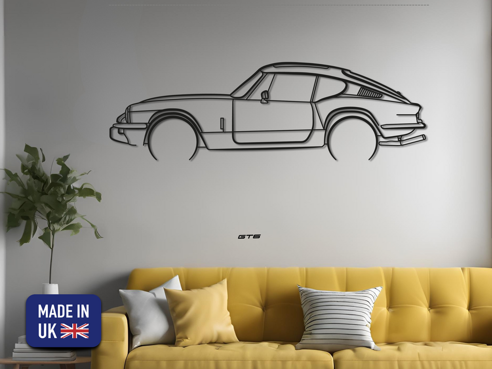 GT6, Detailed Silhouette Metal Wall Art