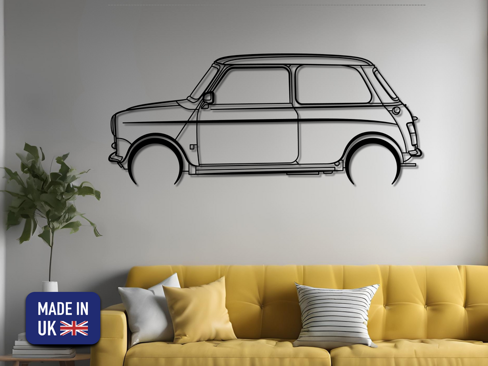 Mini 1000, Detailed Silhouette Metal Wall Art