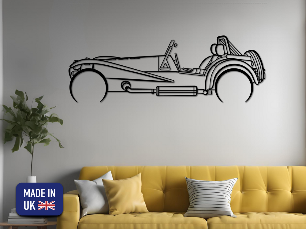 Super Seven, Detailed Silhouette Metal Wall Art