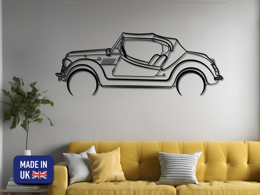 500 Gamine, Detailed Silhouette Metal Wall Art