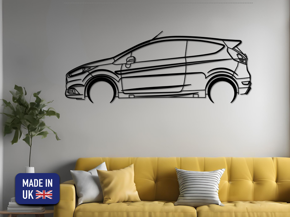 Fiesta ST (2013-2018), Silhouette Metal Wall Art