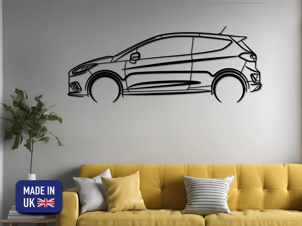 Fiesta ST (2018-2022), Silhouette Metal Wall Art