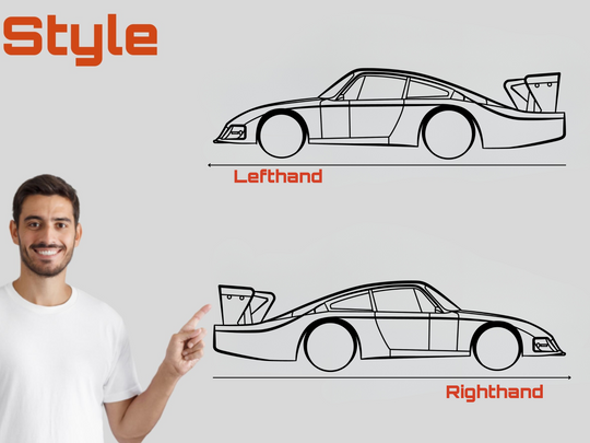 935 Racer, Detailed Silhouette Metal Wall Art