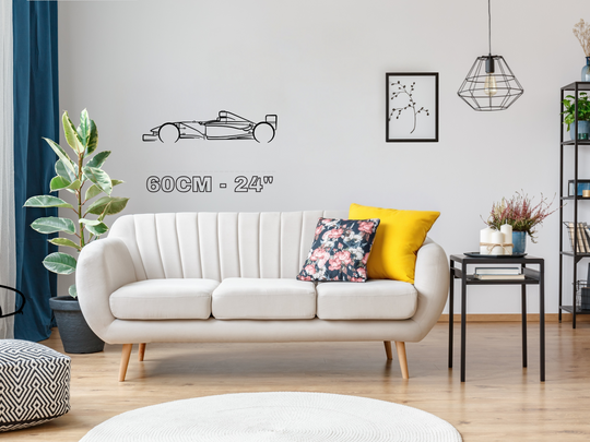 MP4/13, Detailed F1 Silhouette Metal Wall Art