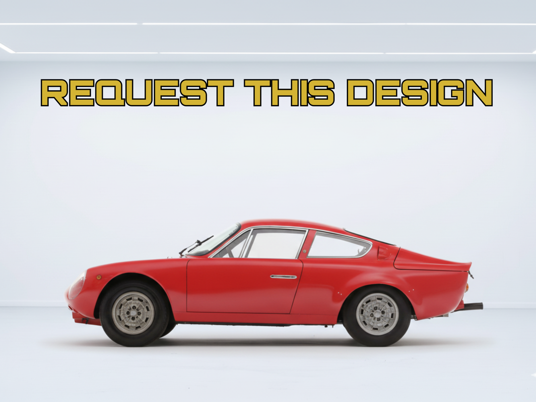 Abarth Simca 2000 – coupé - Your Custom Request, Detailed Car Silhouette Metal Wall Art