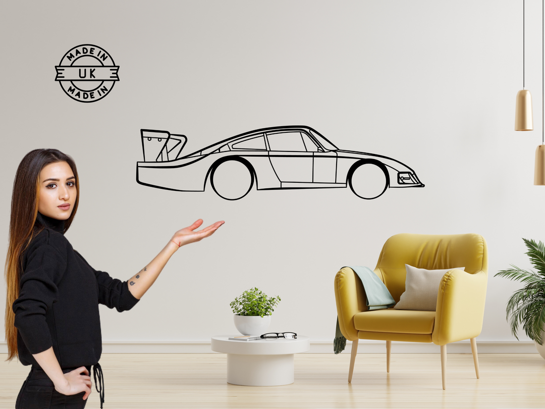 935 Racer, Detailed Silhouette Metal Wall Art