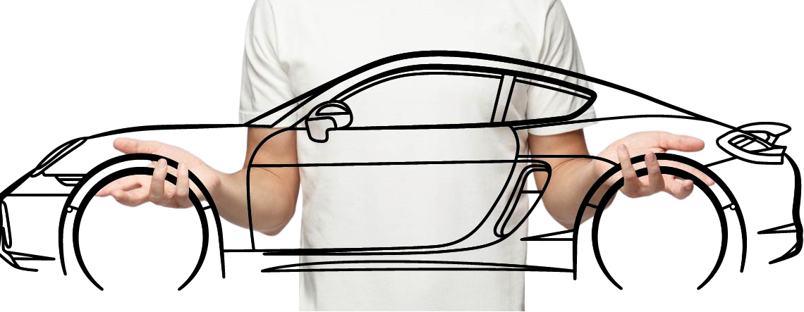 Car silhouette wall art, Blog post porsche