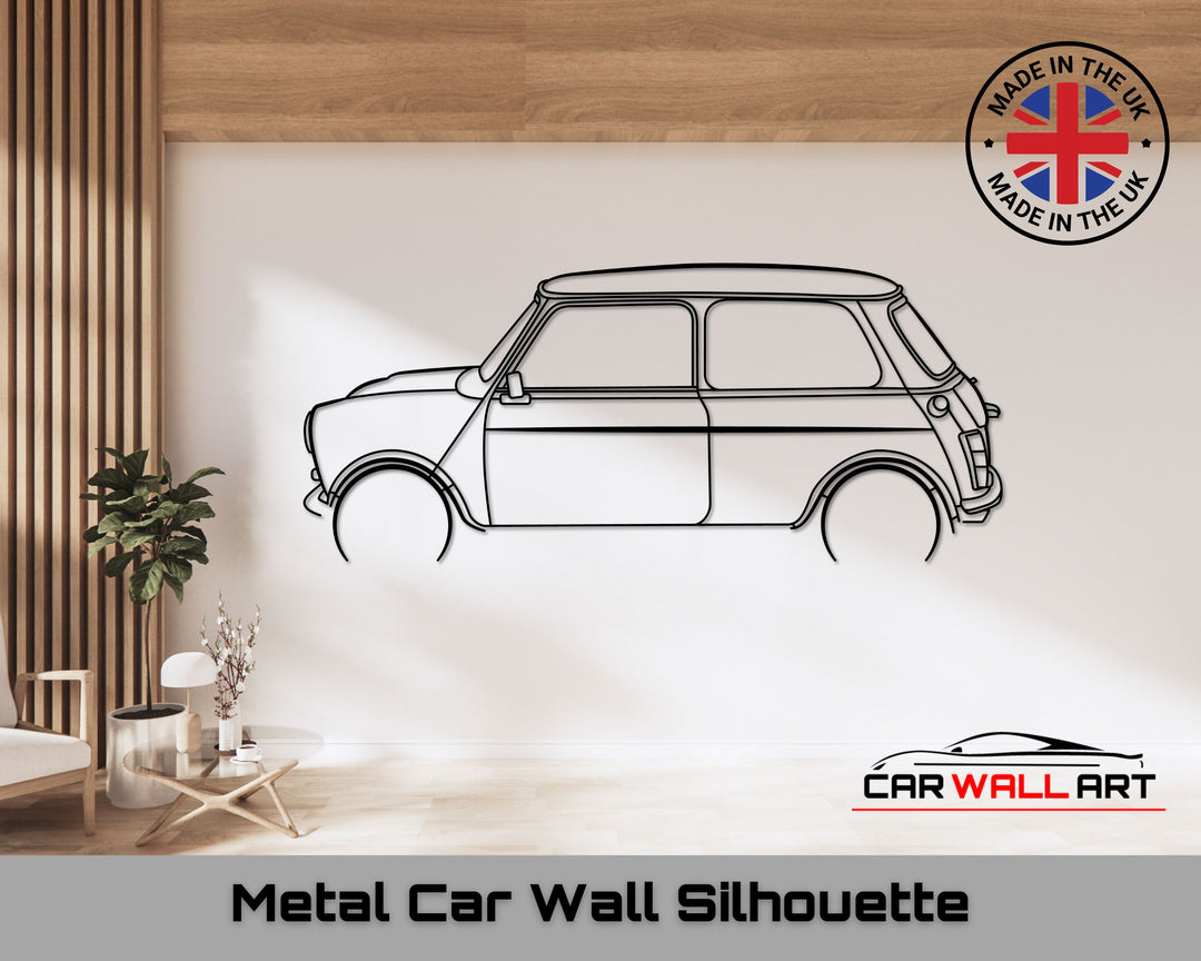 Mini Cooper, Silhouette Metal Wall Art – CarWallArtUk