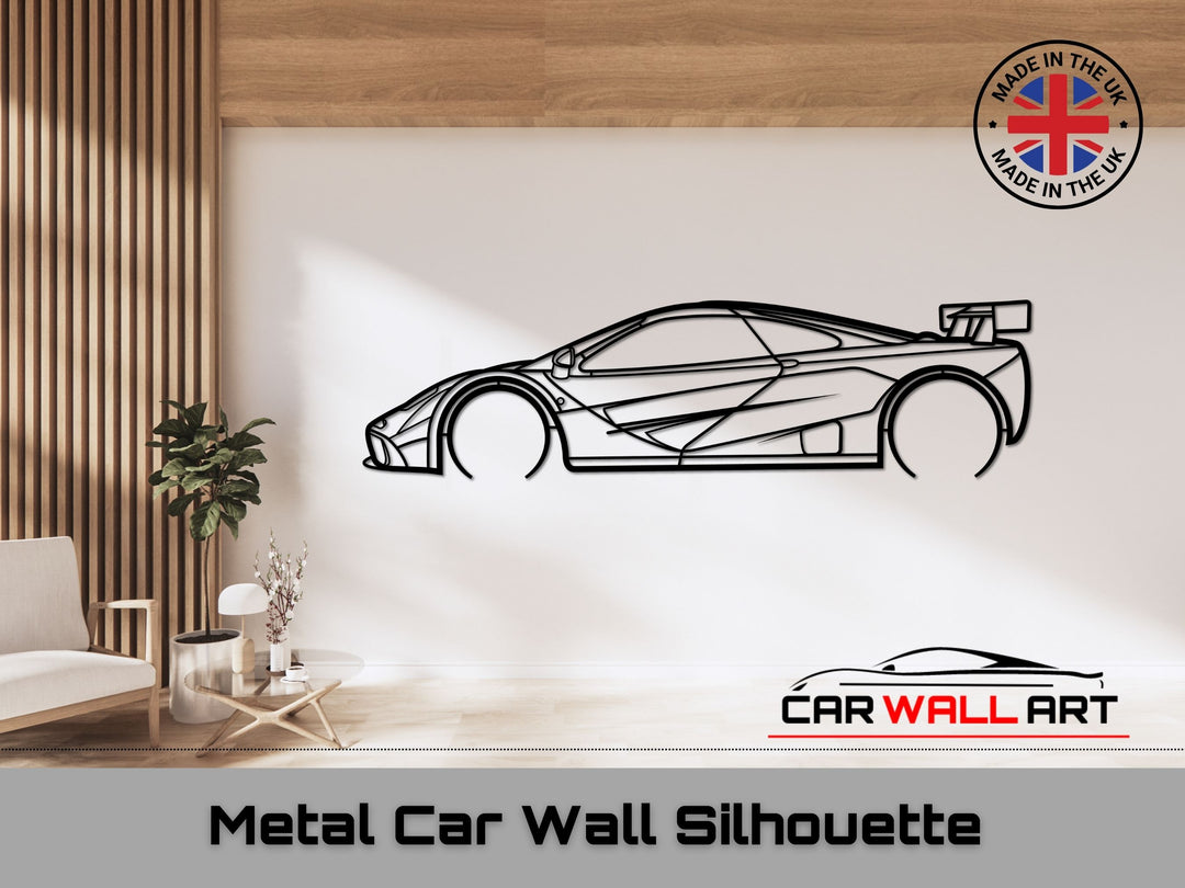 F1 LM, Silhouette Metal Wall Art