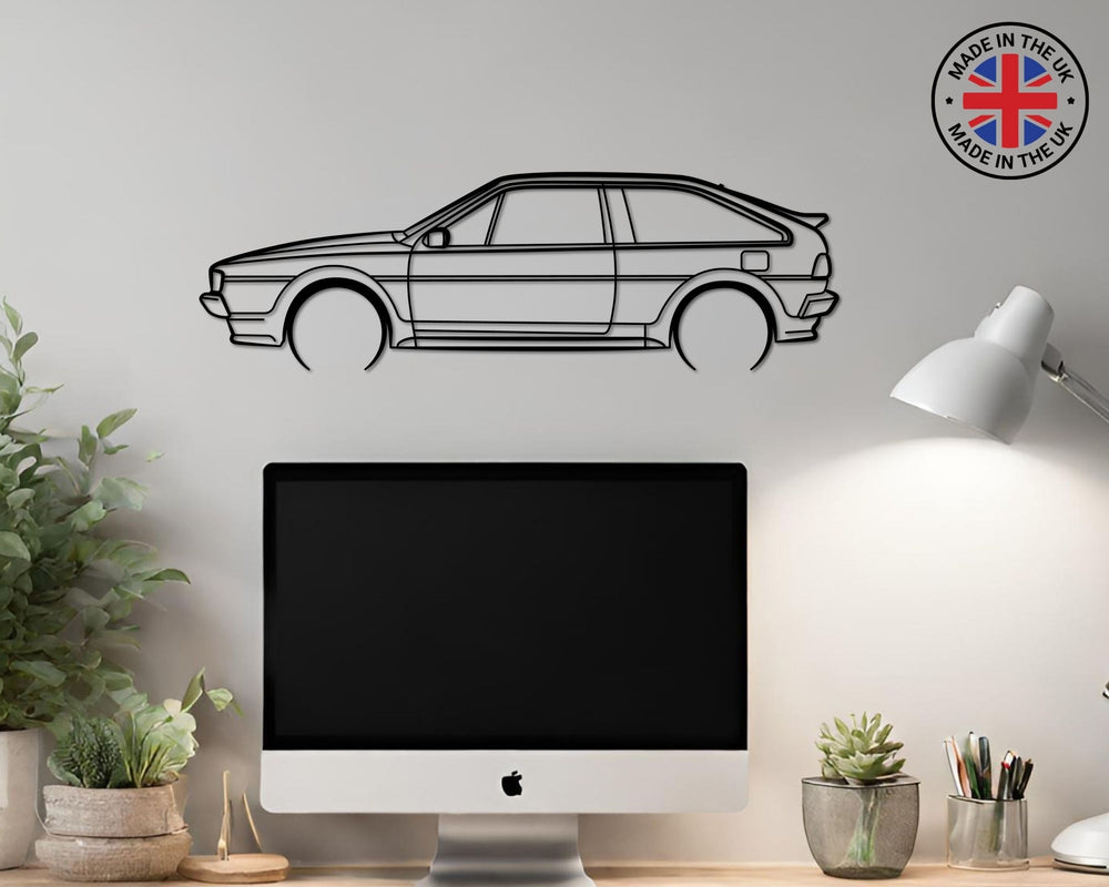 Scirocco Mk2,  Detailed Silhouette Metal Wall Art