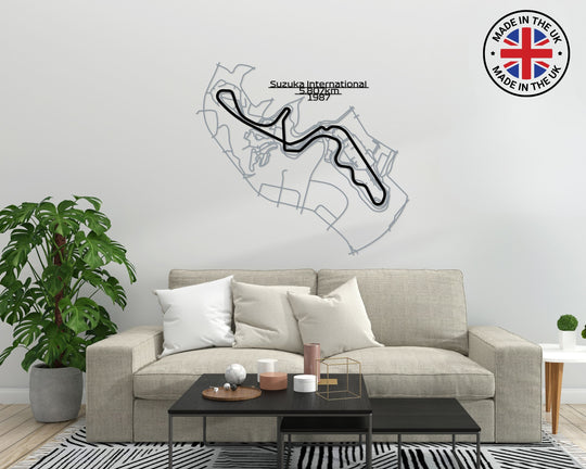 Suzuka International Racing Course Metal Wall Art