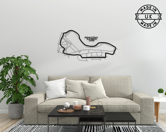 Albert Park Circuit Metal Wall Art