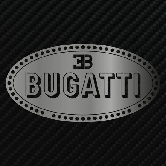 BUGATTI Metal Stainless Steel Sign Wall Art